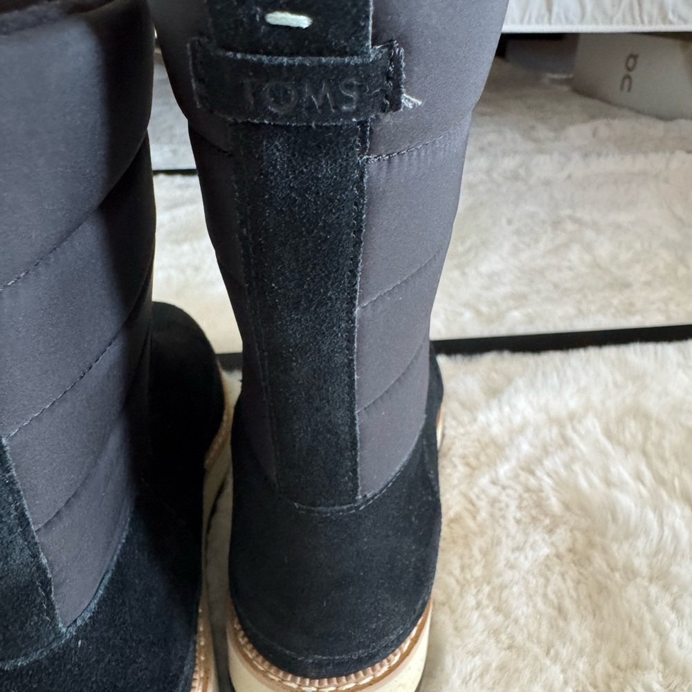 Toms Black Suede Boots - Picture 4 of 5